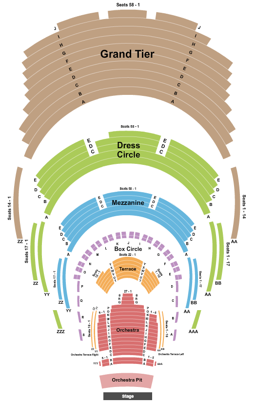 Winspear Opera House Dear Evan Hansen Seating Chart